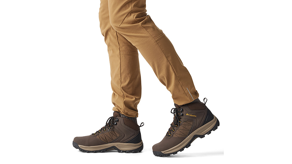 Columbia Transverse Hike Waterproof Shoes - Mens, Cordovan/Golden Yellow, 9, 2067401-231-9