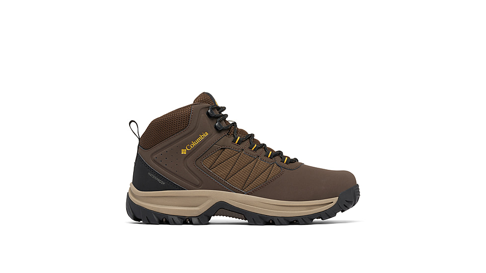 Columbia Transverse Hike Waterproof Shoes - Mens, Cordovan/Golden Yellow, 9, 2067401-231-9