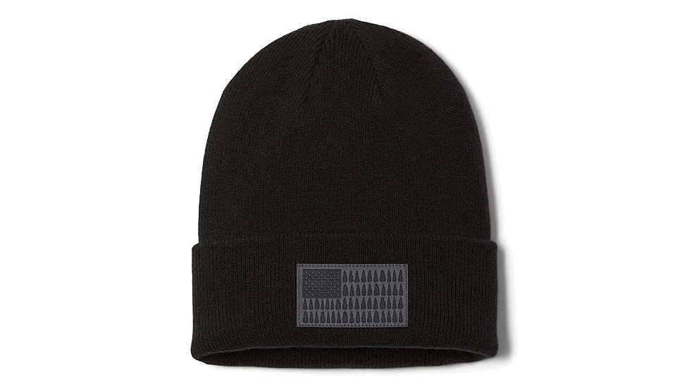Columbia Tree Flag Cuffed Beanie, Black, One Size, 2053641-010-O/S