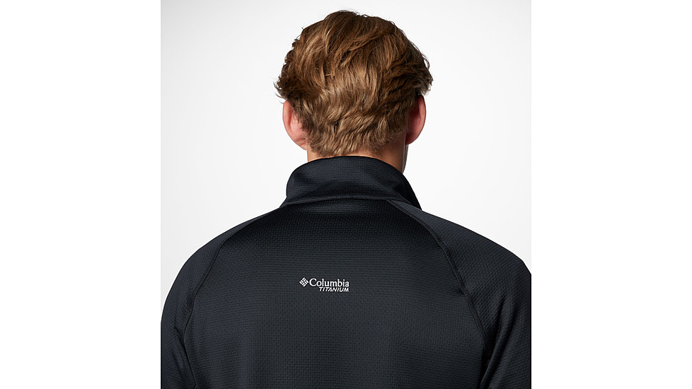 Columbia Triple Canyon Grid Fleece FZ II Jacket - Mens, Black, Large, 2094961010-L