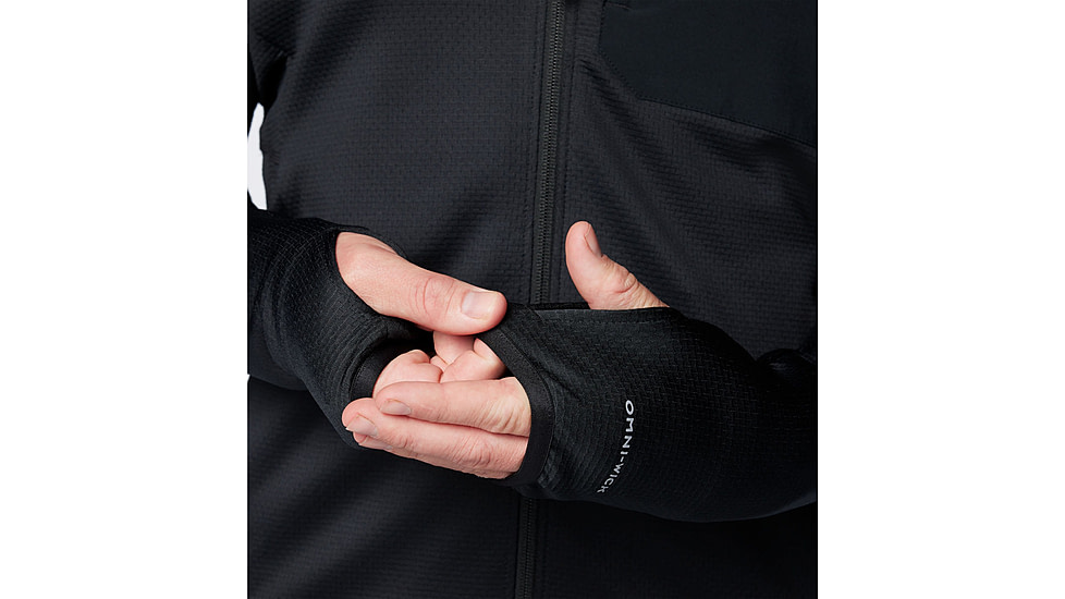 Columbia Triple Canyon Grid Fleece FZ II Jacket - Mens, Black, Large, 2094961010-L