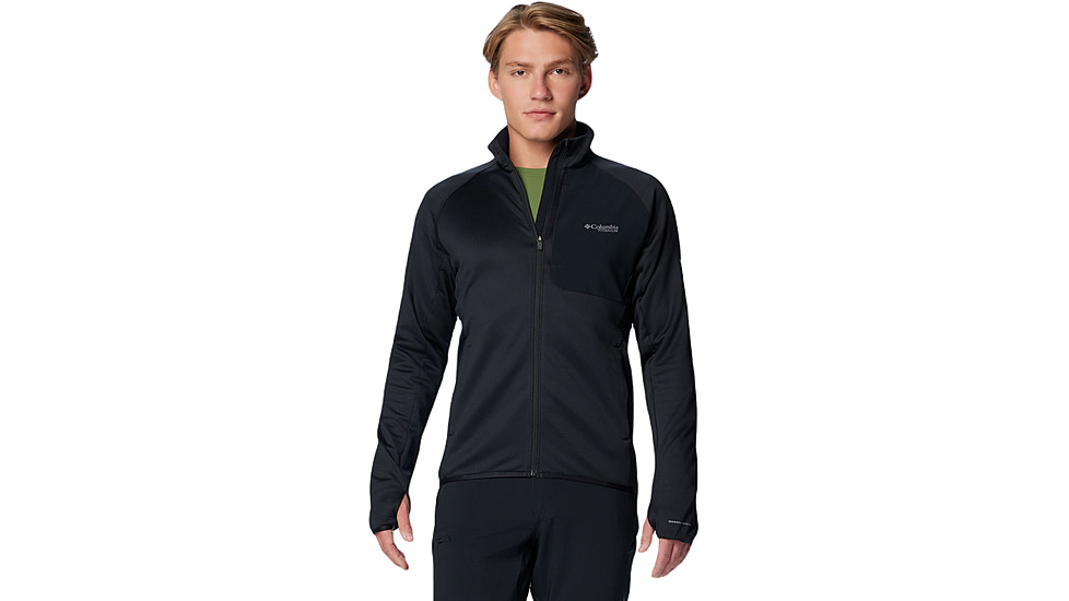 Columbia Triple Canyon Grid Fleece FZ II Jacket - Mens, Black, Large, 2094961010-L