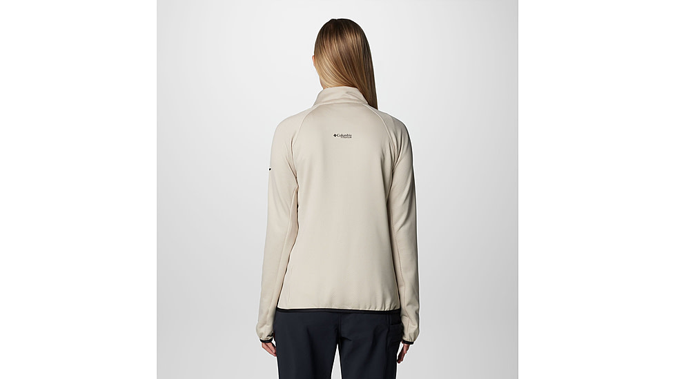 Columbia Triple Canyon Grid Fleece FZ Jacket - Womens, Dark Stone Heather/Black, Large, 2085191278-L