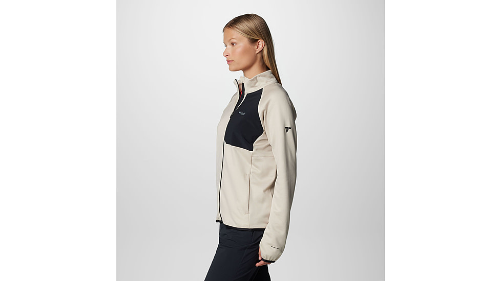 Columbia Triple Canyon Grid Fleece FZ Jacket - Womens, Dark Stone Heather/Black, Large, 2085191278-L