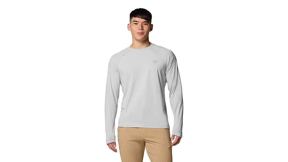 Columbia Wild Cast Sun Shirt - Mens, Cool Grey, Extra Large, 2120841019-019-XL