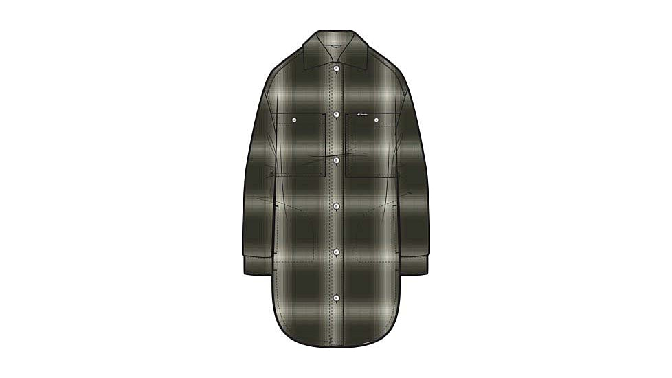 Columbia Wildest Venture Long Fleece Coat - Womens, Greenscape Blurred Ombre, Small, 2136171-366-S