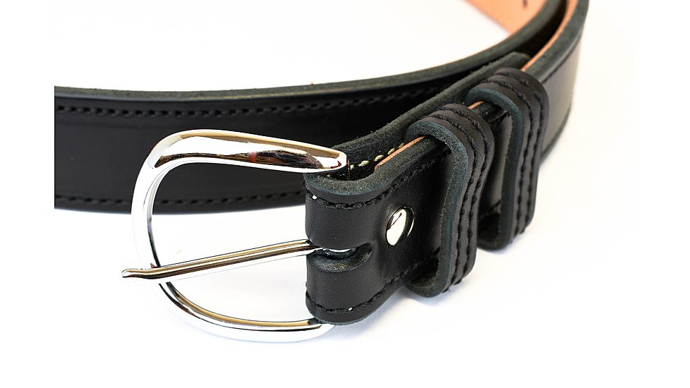 Comp-Tac Kydex Reinforced Contour Leather Belt,Black,36in Waist Size 36BELT-BLK