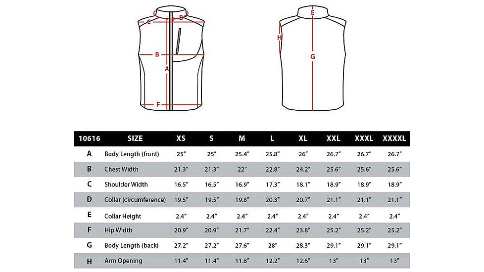 Condor Outdoor Core Softshell Vest - Black 10616-002-L