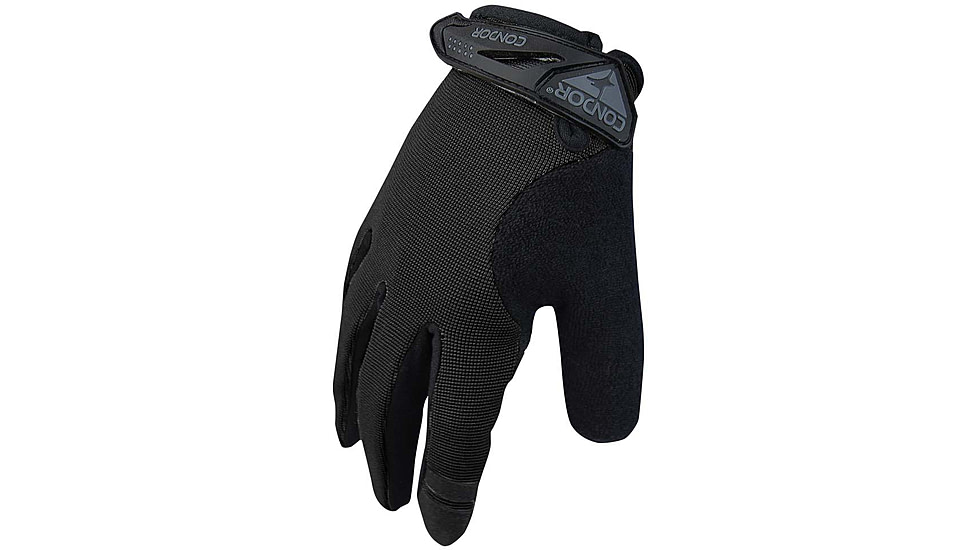 Condor Outdoor Shooter Glove, Black, Small, 228-002-08