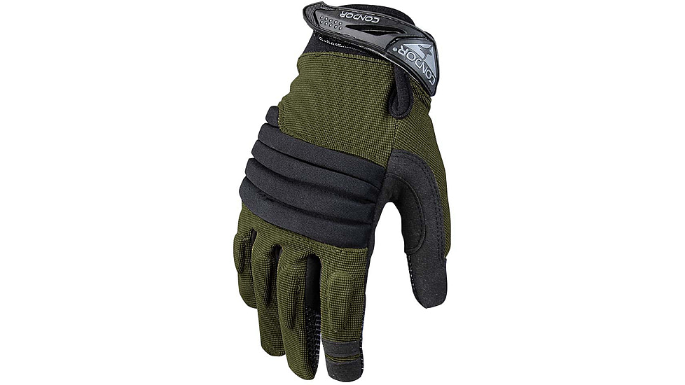 Condor Outdoor Stryker Padded Knuckle Glove, Sage/Black, Small, 226-007-08