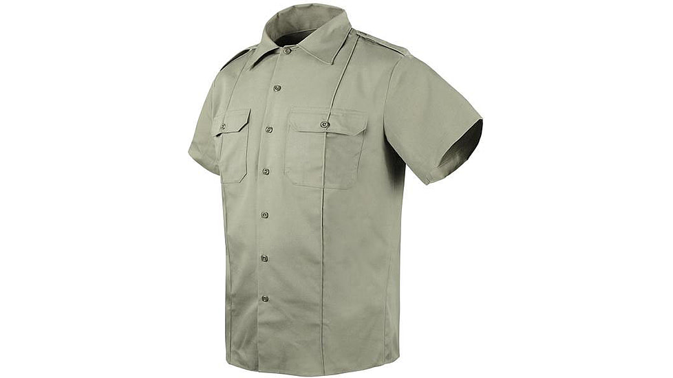 Condor Outdoor Twill Class B Short Sleeves Shirt, Silver Tan, Neck Size - 18, 101245-038-XXL