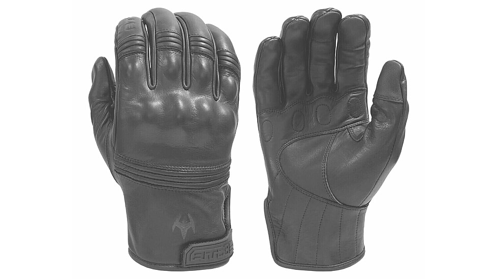 All-Leather Gloves with Knuckle Armor