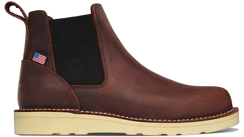Danner Bull Run Chelsea 6in Height Shoes - Mens, Brown Wedge, 7.5, Width D, 15481-7.5-D