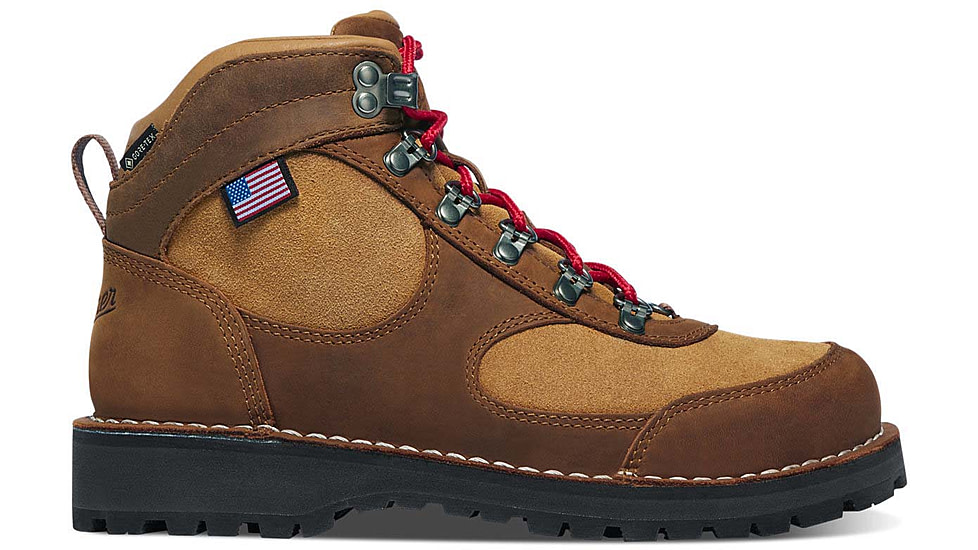 Danner Cascade Crest 5in GTX Hiking Shoes - Womens, Regular, Grizzly Brown/Rhodo Red, 7, 60431-7M