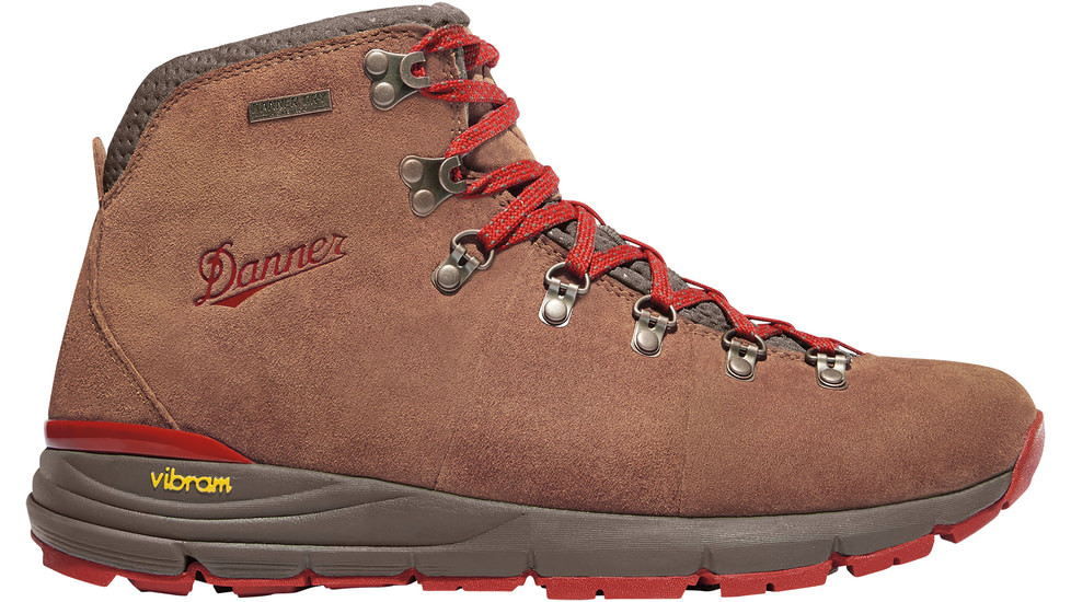 Danner Mountain 600 Hiking Boot - Men's-Brown/Red-Medium-9