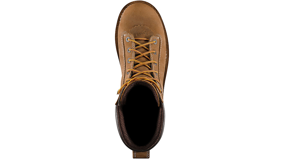 Danner Quarry USA 8in 400G Insulation Non-Metallic Toe Boots, Distressed Brown, 8.5EE, 17321-8-5EE
