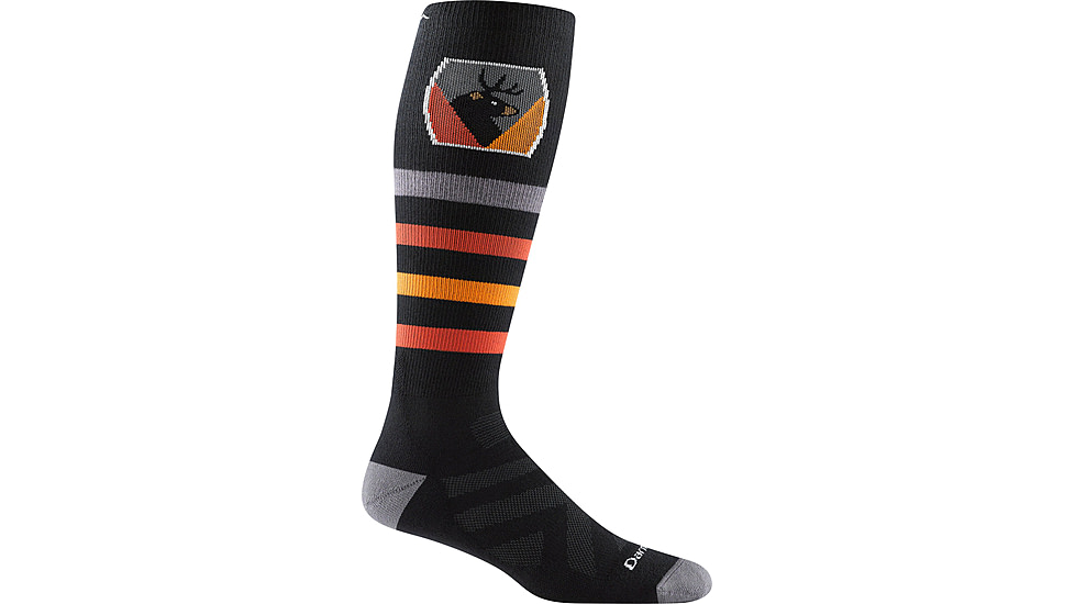 Darn Tough Beer Badge Thermolite OTC Midweight w/ Cushion Socks - Mens, Black, Medium, 8045-BLACK-M-DARN