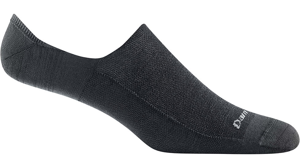Darn Tough Topless Solid No Show Hidden Lightweight Sock - Mens, Black, Medium, 6055-BLACK-M-DARN