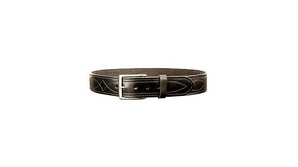 DeSantis 1 1/2in. Fancy Stitched Lined Leather Belt, Lined, Black, 38, B27BP38Z0