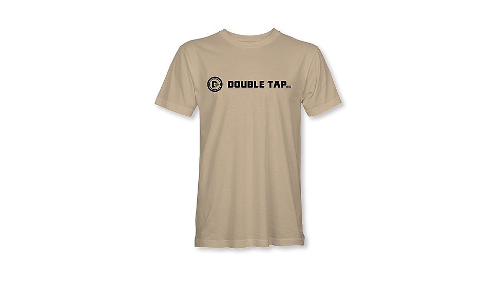 Double Tap Industries Double Tap Ind. Short Sleeved T-Shirt - Mens, Sand, Large, AP-SST-1-L