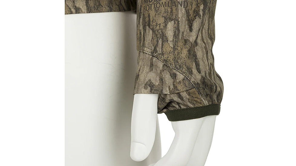 DRAKE Ol' Tom Early Bird LS Performance Crew - Men's, Mossy Oak Bottomlands Camo, Medium, OT0009-006-2