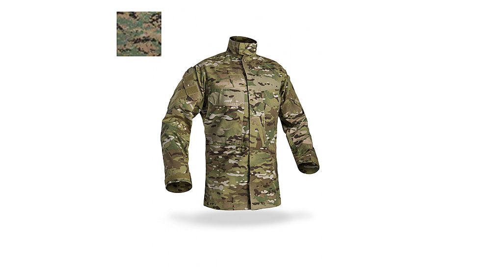DRIFIRE / Crye Precision FR Field Shirt - Mens, Regular, Woodland Marpat, Large, DF2-CR-550FS-WM-LGR