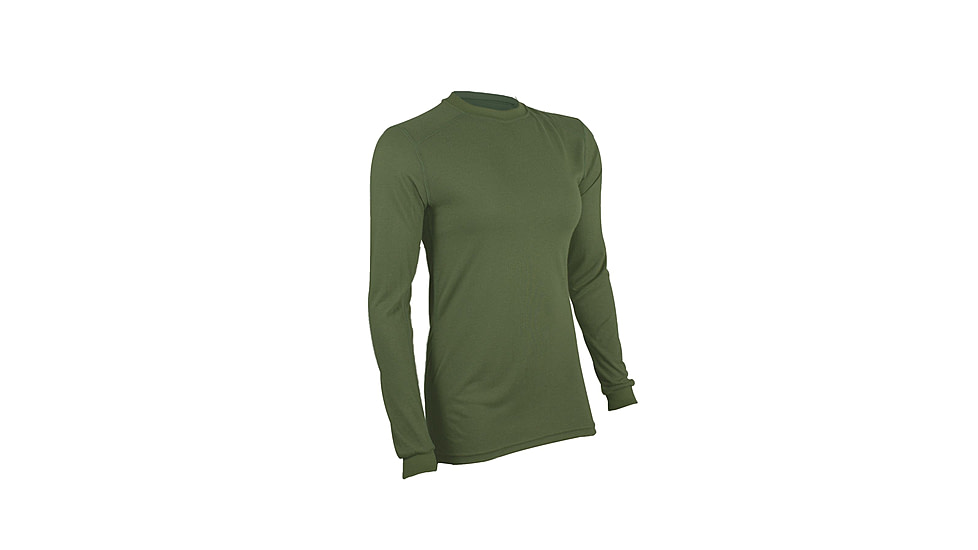 DRIFIRE FR Ultra Lightweight Long Sleeve Tee - Womens, Marine Olive Drab, Large, DF4-505LSW-MO-LG
