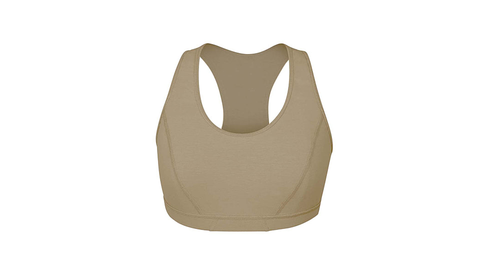 DRIFIRE Prime FR Mid-Weight Soft Compression Sports Bra - Womens, Desert Sand, Medium, DF2-762-SB-DS-MD