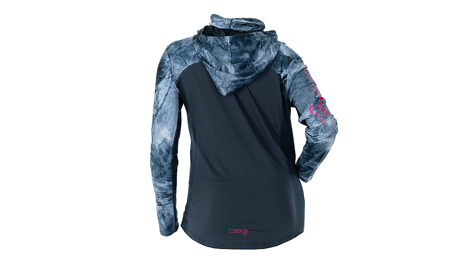 DSG Outerwear Chloe Hooded Sun Shirt- Womens, Deep Waters/MO Wakeform High Seas, Medium, 50134