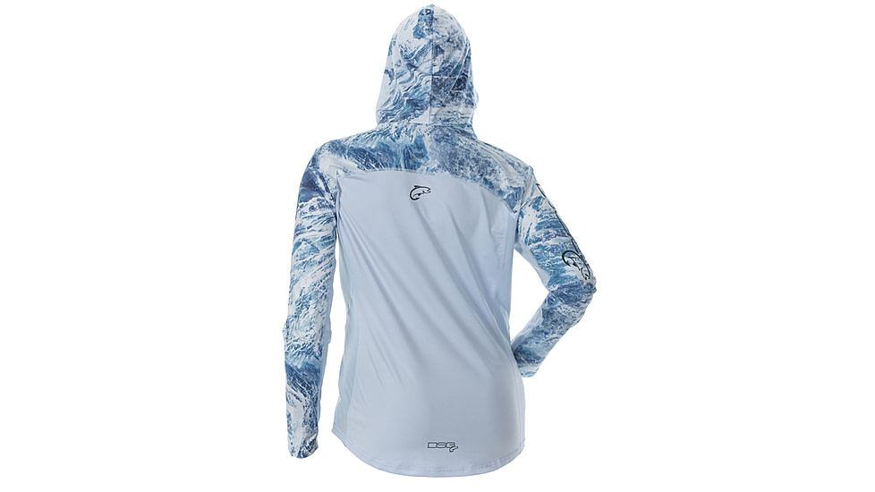 DSG Outerwear Chloe Hooded Sun Shirt- Womens, Glacier/RT Aspect Sky, Large, 50126