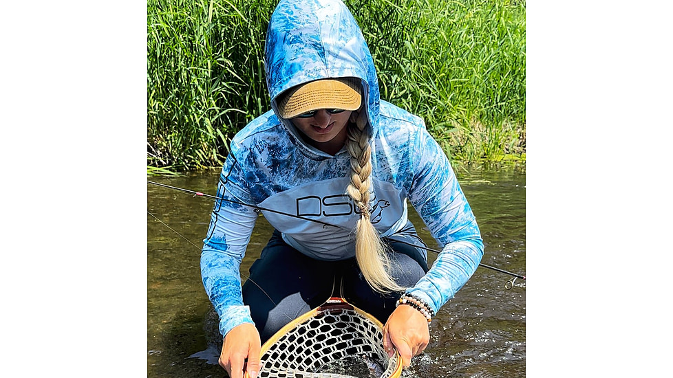 DSG Outerwear Chloe Hooded Sun Shirt- Womens, Glacier/RT Aspect Sky, Large, 50126