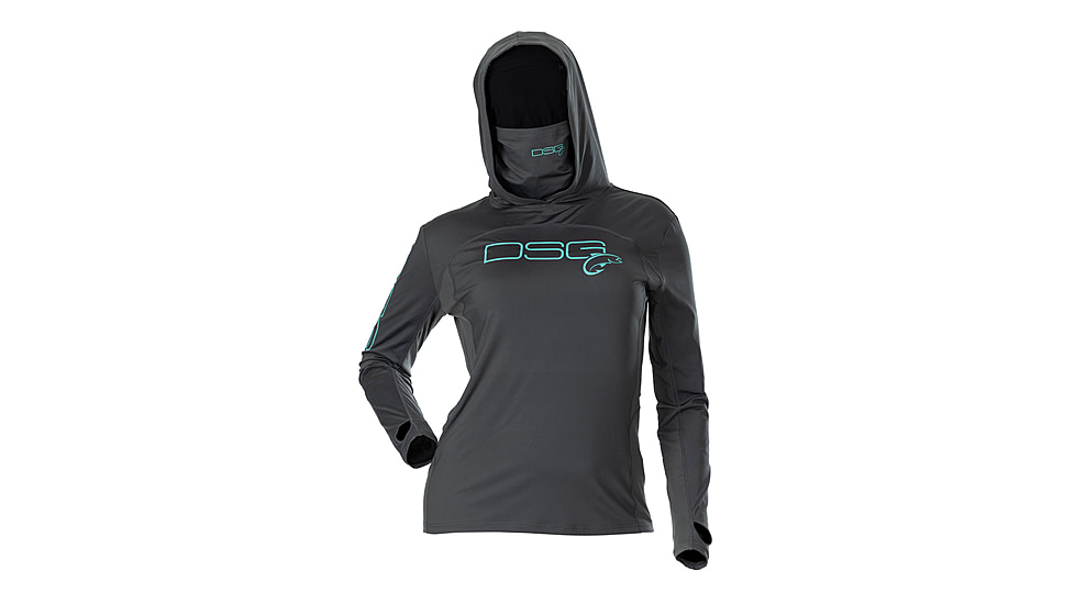 DSG Outerwear Chloe Hooded Sun Shirt- Womens, Slate, 2XL, 50146