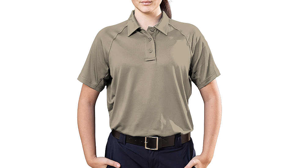 Elbeco UFX Persist Short Sleeve Polo - Women's, Khaki, Large, KF4020KH+L