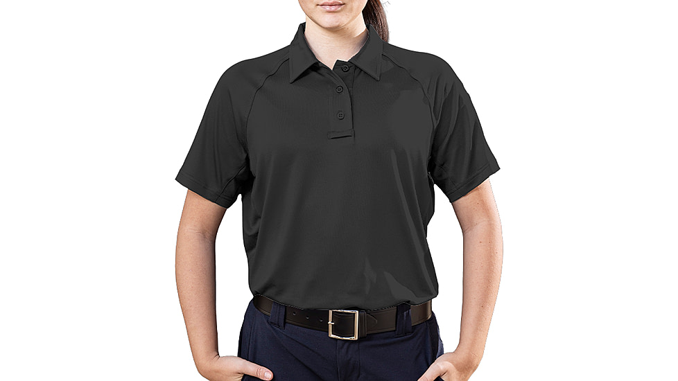 Elbeco UFX Persist Short Sleeve Polo - Women's, Black, Small, KF4020BL+S