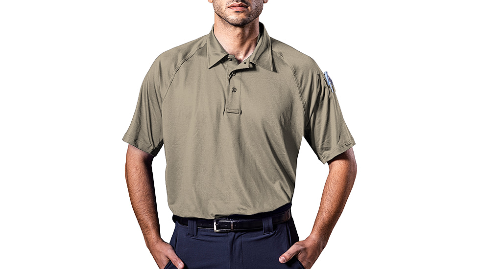 Elbeco UFX Persist Short Sleeve Polo - Men's, Khaki, 2XL, KM4020KH+2XL
