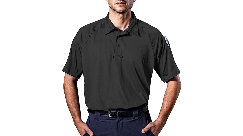 Elbeco UFX Persist Short Sleeve Polo - Men's, Black, 3XL, KM4020BL+3XL