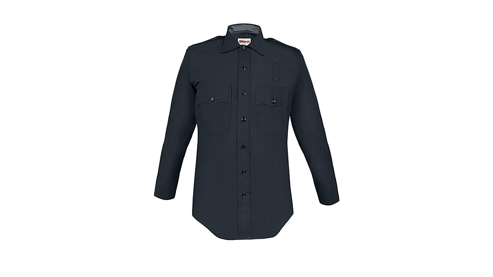 Elbeco LAPD Long Sleeve Heavyweight 100% Wool Shirt - Mens, 17 in, 37 in, Midnight Navy, Z4777-17-37