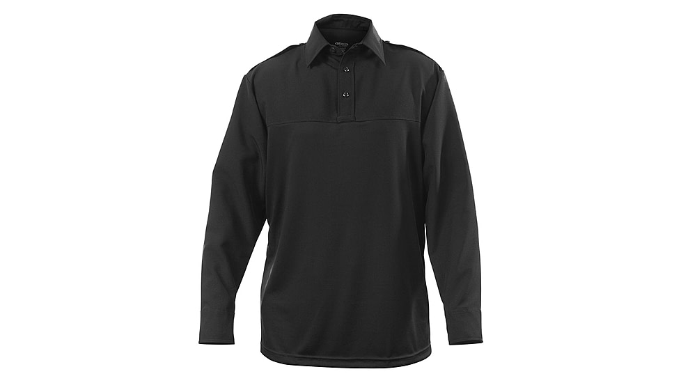 Elbeco Mens Black, Uv1 Undervest Long Sleeve Shirt - UVS117-16.5-35