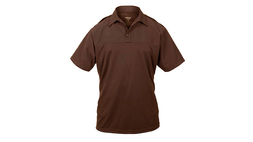 Elbeco Mens Brown, Uv1 Undervest Short Sleeve Shirt - UVS122-2XL