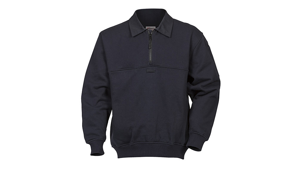 Elbeco Shield Job Shirt Navy, Tall Twill Collar - T3732-3XL