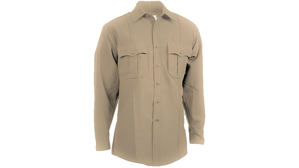 Elbeco Textrop 2 Ls Shirt - Zippered, Silver Tan - Z312N-145-35