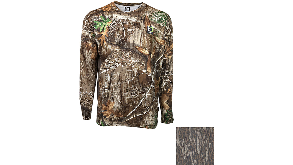 Element Outdoors Drive Long Sleeve Bottomland Shirt - Mens, Mossy Oak Bottomland Camo, 2XL, DS-LS-2XL-BL