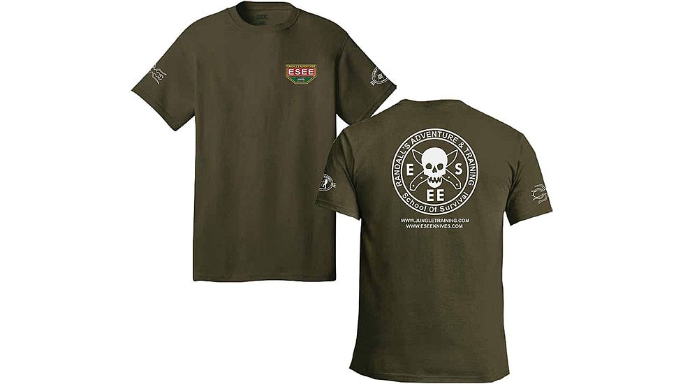 Esee Training T Shirt, Green, Extra Large, TSHIRT-GR-XL
