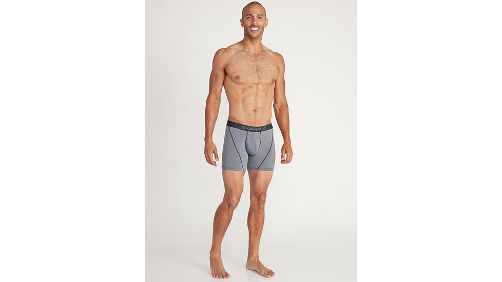 ExOfficio Give-N-Go Sport 2.0 Boxer Brief - Mens, 6in, Steel Onyx/Black, 2XL, 12416718-9182-2XL