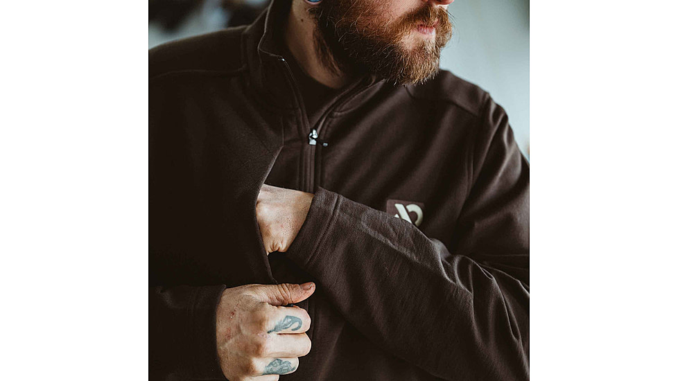 First Lite Rugged Wool Quarter Zip - Mens