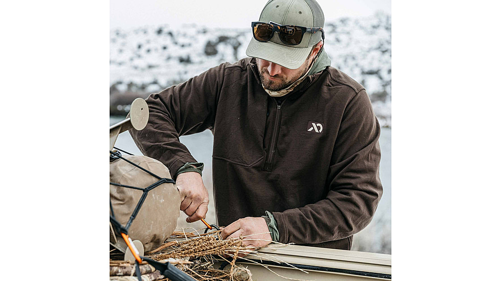 First Lite Rugged Wool Quarter Zip - Mens