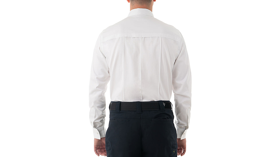 First Tactical Cotton Station Long Sleeve Shirt - Mens, White, Regular/3XL, 111009-010-3XL-R