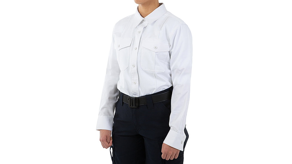 First Tactical Cotton Station Long Sleeve Shirt - Womens, White, 3XL, 121009-010-3XL-R