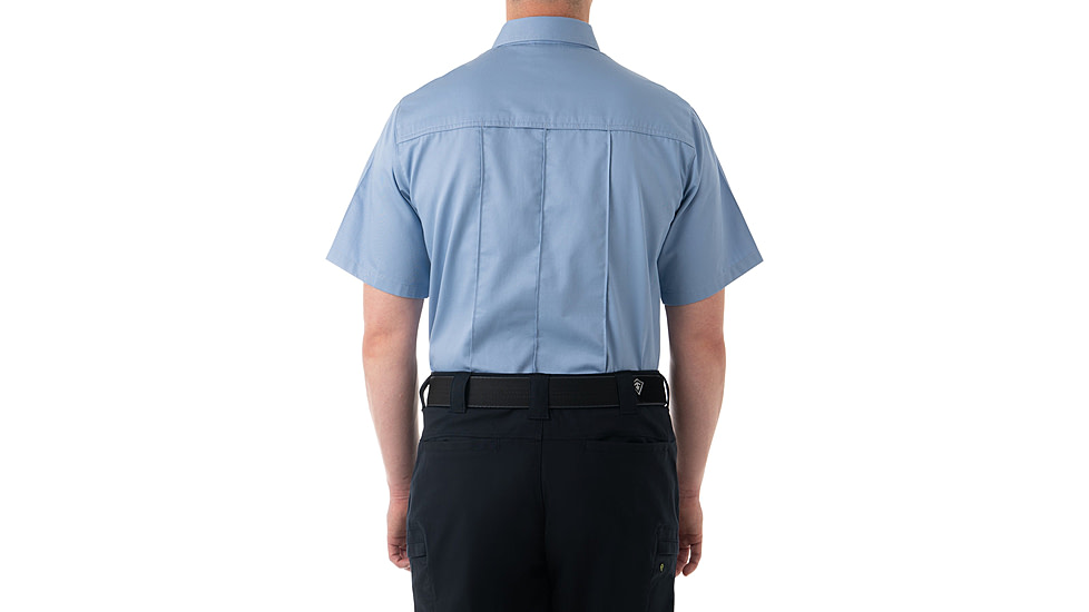 First Tactical Cotton Station Short Sleeve Shirt - Mens, Medium Blue, Regular/2XL, 112008-781-XXL-R