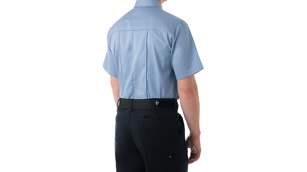 First Tactical Cotton Station Short Sleeve Shirt - Mens, Medium Blue, Regular/2XL, 112008-781-XXL-R